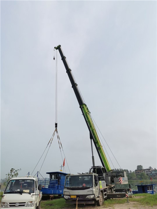 柞水县桥梁建设吊装案例